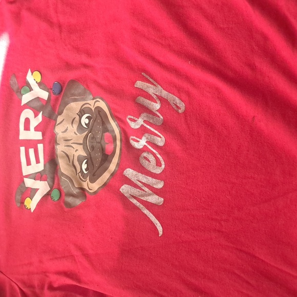 Pug dog reindeer Christmas ornament PJs top and bottom - Picture 5 of 6